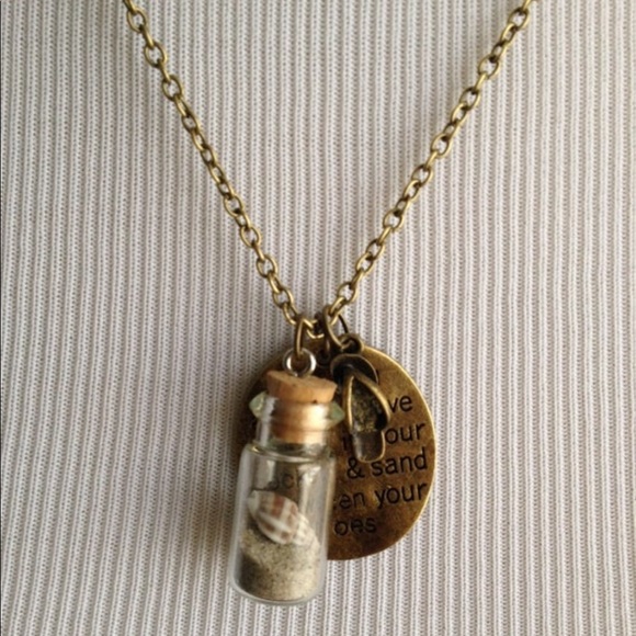 Shell in your Pocket Necklace Bottled Shell & Sand - Picture 3 of 5